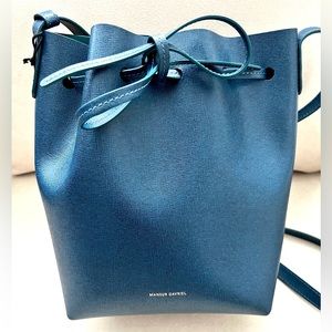 Mansur Gavriel Mini Bucket Bag - Peacock (NWT)
